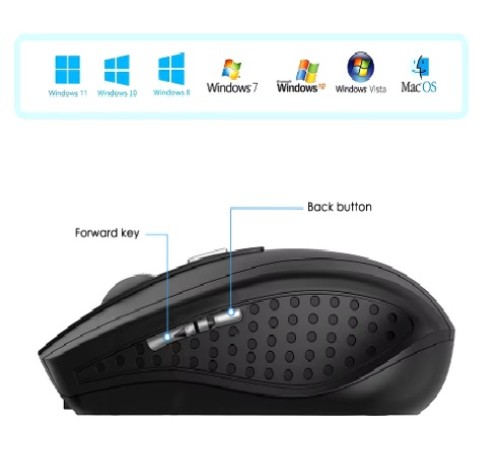 Бездротова мишка Silent Mouse 2.4G чорна