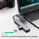 Концентратор 5-in-1 USB Type-C/Type-A для 1хUSB3.0, 2xUSB 2.0, card-reader SD/MicroSD