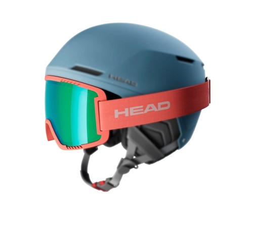 Маска гірськолижна HEAD Contex Cat S2 Peach/Blue Green Quartz (394863)