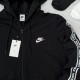 Костюм у стилі Nike чорний лампас