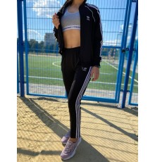 Костюм у стилі Adidas чорний