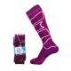 Шкарпетки гірськолижні Сolumbia Ski Merino M 39-42 Deep Violet Rose/White Pink (C3N2U-1L00-M)