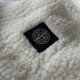 Двостороння куртка Stone Island чорна плащівка та біла тедді