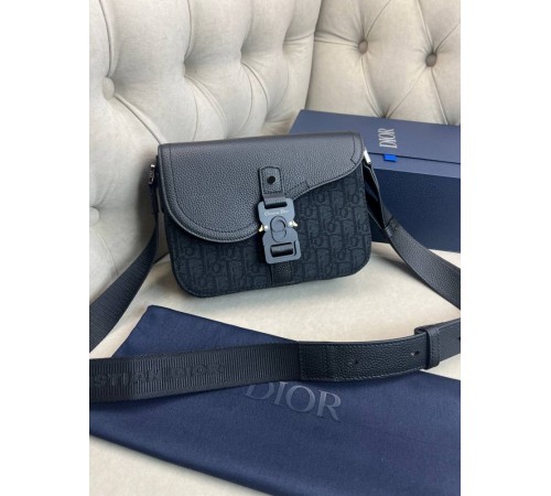 Месенджер Dior Saddle Gray сiра c858