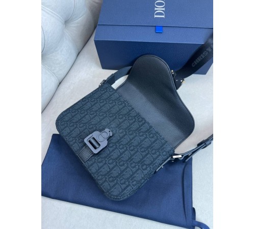 Месенджер Dior Saddle Gray сiра c858