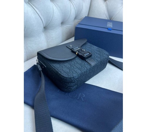 Месенджер Dior Saddle Gray сiра c858