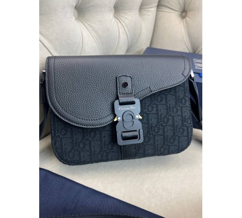 Месенджер Dior Saddle Gray сiра c858