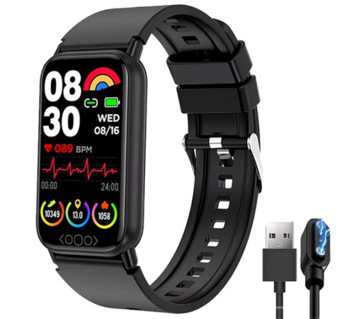 Чоловічий спортивний смарт браслет Smart Watch Band, чорний