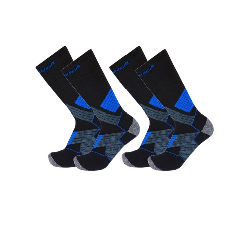 Шкарпетки гірськолижні Nordica Multi Purpose Merino Winter Socks (2 пари) Black/Blue (NRD-MLTPR-BLK)