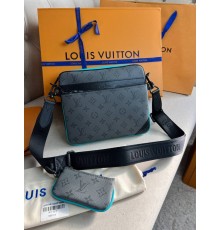 Месенджер сірий Louis Vuitton Trio Turquoise c859