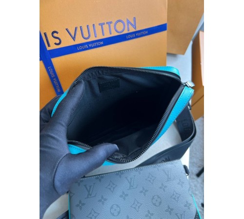 Месенджер сірий Louis Vuitton Trio Turquoise c859