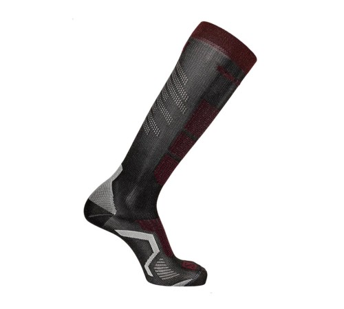 Шкарпетки гірськолижні Salomon S/PRO M 39-41 Black/Winetasting (C17835)