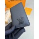 Кардхолдер чорний Louis Vuitton Aerogram Black k424