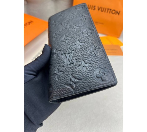 Гаманець чорний Louis Vuitton Brazza Monogram k420