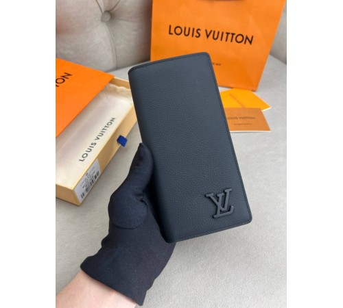 Гаманець чорний Louis Vuitton Brazza Aerogram Black k422