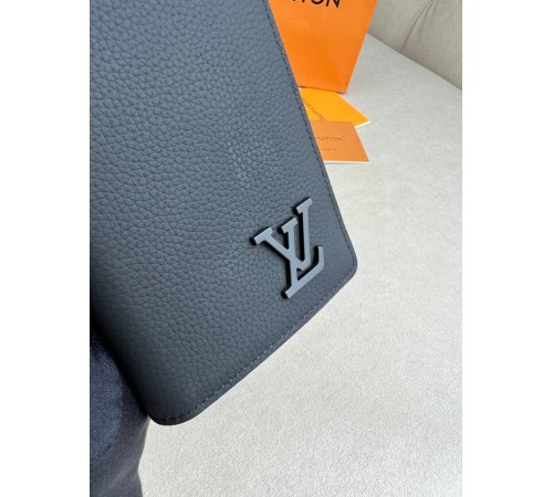 Гаманець чорний Louis Vuitton Brazza Aerogram Black k422