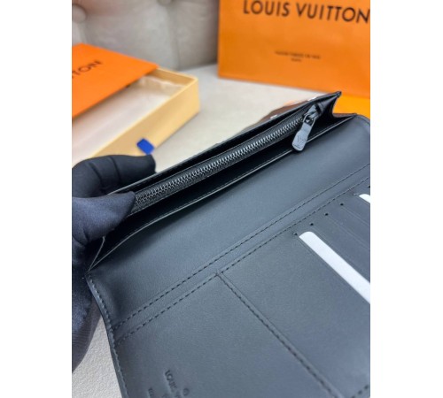 Гаманець чорний Louis Vuitton Brazza Aerogram Black k422