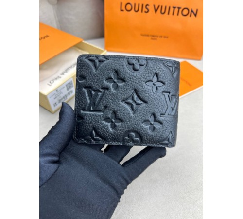 Гаманець чорний Louis Vuitton Monogram Multiple Shadow k415