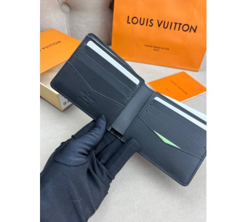 Гаманець чорний Louis Vuitton Monogram Multiple Shadow k415