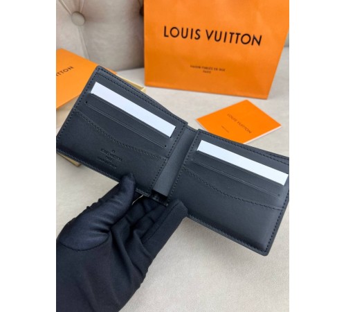 Гаманець чорний Louis Vuitton Multiple Damier Infini k416