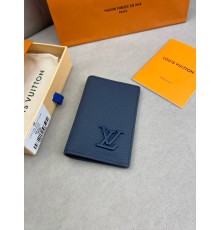 Кардхолдер синій Louis Vuitton Aerogram Blue k414