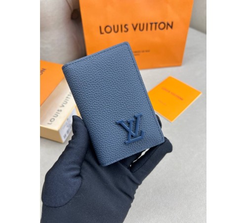 Кардхолдер синій Louis Vuitton Aerogram Blue k414