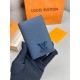 Кардхолдер синій Louis Vuitton Aerogram Blue k414