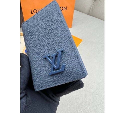 Кардхолдер синій Louis Vuitton Aerogram Blue k414