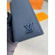 Гаманець синій Louis Vuitton Brazza Aerogram Blue k418