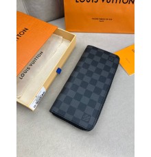 Органайзер сірий Louis Vuitton Zippy Damier Graphite k421