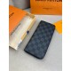 Органайзер сірий Louis Vuitton Zippy Damier Graphite k421