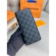 Органайзер сірий Louis Vuitton Zippy Damier Graphite k421