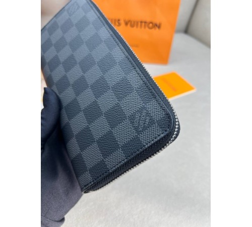 Органайзер сірий Louis Vuitton Zippy Damier Graphite k421