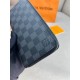 Органайзер сірий Louis Vuitton Zippy Damier Graphite k421