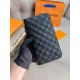 Органайзер чорний Louis Vuitton Zippy XL Damier Infini k425