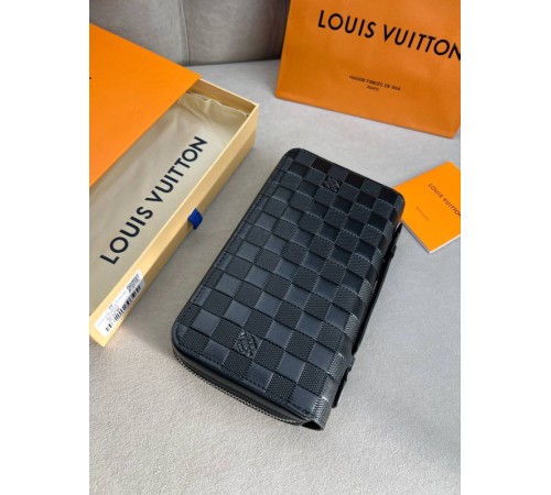 Органайзер чорний Louis Vuitton Zippy XL Damier Infini k425