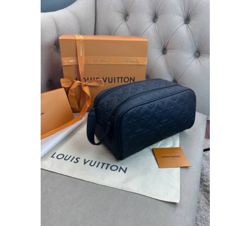 Несесер чорний Louis Vuitton Dopp Kit Monogram Shadow  c869