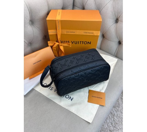 Несесер чорний Louis Vuitton Dopp Kit Monogram Shadow  c869