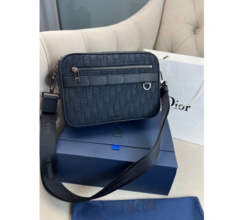 Месенджер чорний Dior Safari Black c882