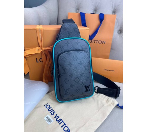 Сумка-слінг сірий Louis Vuitton Avenue PM Monogram Eclipse Reverse Blue c873