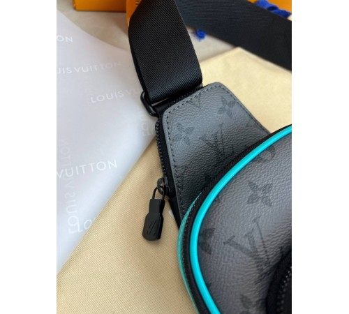 Сумка-слінг сірий Louis Vuitton Avenue PM Monogram Eclipse Reverse Blue c873