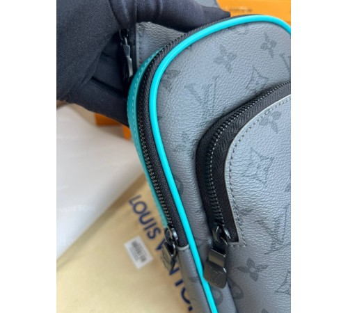 Сумка-слінг сірий Louis Vuitton Avenue PM Monogram Eclipse Reverse Blue c873