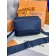 Месенджер синій Louis Vuitton Fastline Blue c877