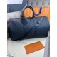 Дорожня сумка чорна Louis Vuitton Keepall Monogram Taurillon 50cm c875