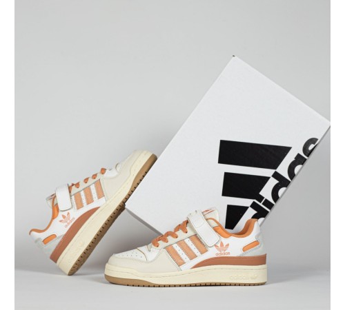 Жіночі кросівки Adidas Forum low White Orange