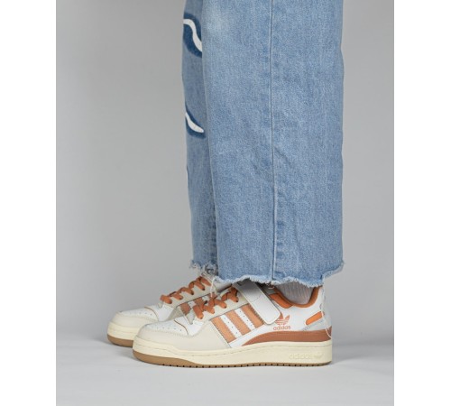 Жіночі кросівки Adidas Forum low White Orange