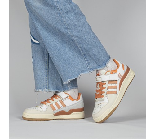 Жіночі кросівки Adidas Forum low White Orange