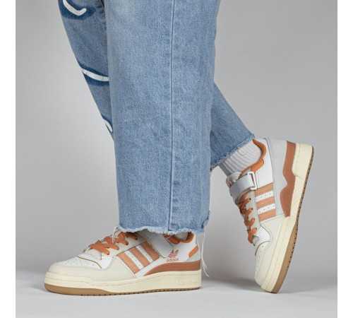 Жіночі кросівки Adidas Forum low White Orange