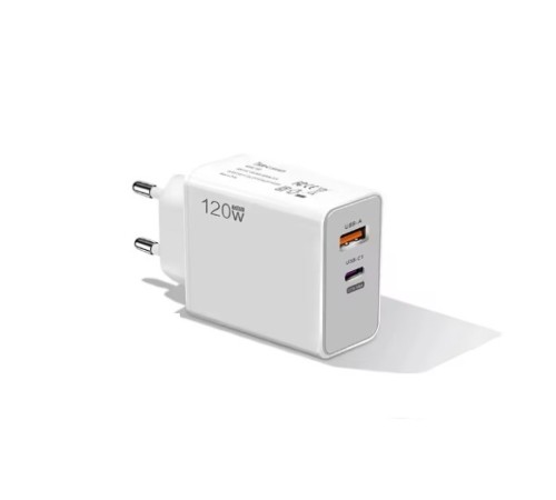 Зарядний пристрій 120W Charger + Кабель 6A USB-A to USB-C White