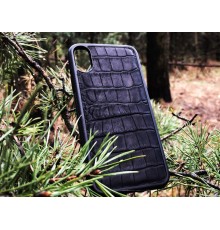 Чехол для (Iphone X) alligator black